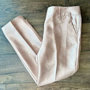 Ann Taylor Factory Signature Pants - Womens Size 6 - Rose Gold Metallic Shimmer